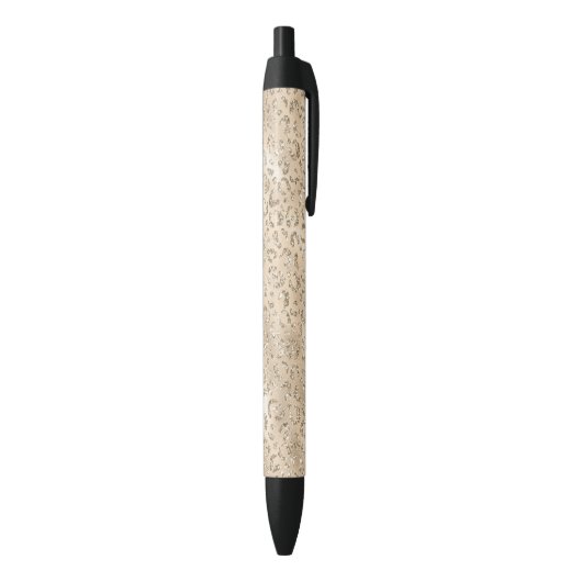Stylo Noir Cute brun Cheetah Leopard Motif d'impression (Bas (Vertical))