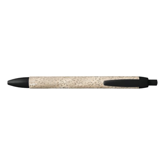Stylo Noir Cute brun Cheetah Leopard Motif d'impression (Dos)