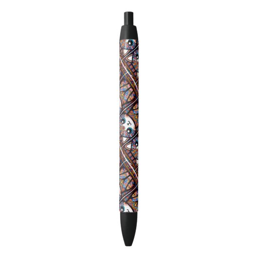 Stylo Noir Cute Chat avec charme Motif traditionnel (devant Vertical)