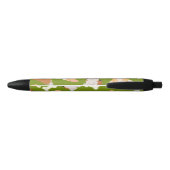 Stylo Noir Cute Corgi Motif Vert (Dos)