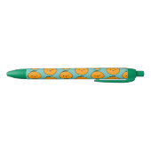 Stylo Noir Cute et amusante Kawaii Orange Ecriture (Bas)