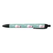 Stylo Noir Cute Festif Hiver Rose Frosty Snowman (Bas)