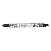 Cute fille rose Empreinte de léopard enseignant vi