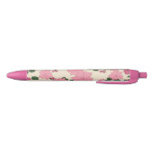 Stylo Noir Cute Girly Pink Flower Pattern (Bas)