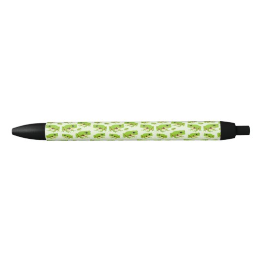 Stylo Noir Cute Green Tree Frog Motif (Devant)