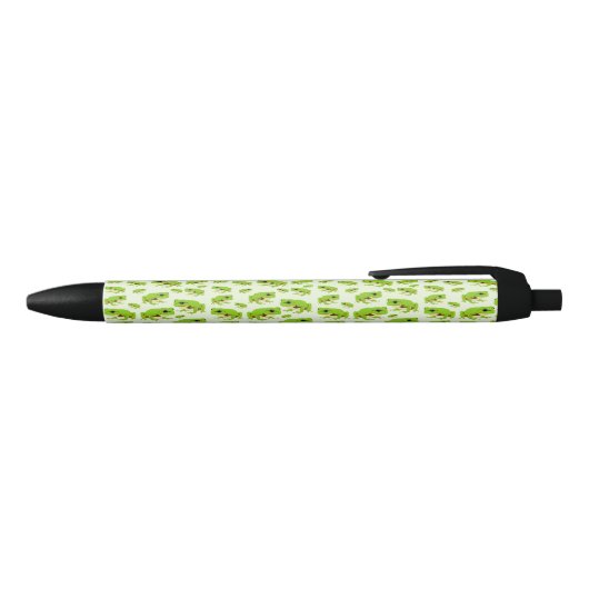 Stylo Noir Cute Green Tree Frog Motif (Haut)