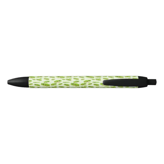Stylo Noir Cute Green Tree Frog Motif (Dos)