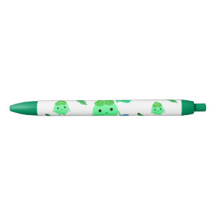 Stylo Noir Cute Kawaii Pea