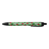Stylo Noir Cute Ladybug res et motif vert (Bas)
