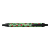 Stylo Noir Cute Ladybug res et motif vert (Dos)