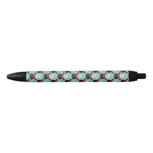 Stylo Noir Cute lapin dans le Motif Casquette Assistant