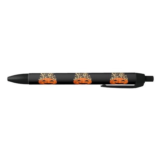 Stylo Noir Cute Leopard Citrouilles Casquettes (Bas)
