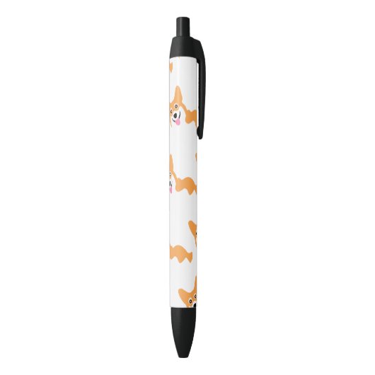 Stylo Noir Cute Little Corgi Motif (Bas (Vertical))