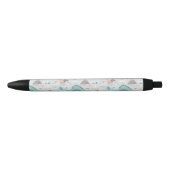 Stylo Noir Cute Pastel Dinosaur Motif (Devant)