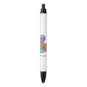 Stylo Noir Cute Rainbow Macaroons In Watercolor