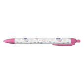 Stylo Noir Cute Rainbows & Hearts Motif (Bas)