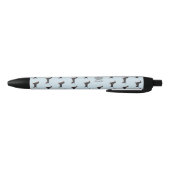 Stylo Noir Dachshunds Chiens Motif Monogramme (Bas)