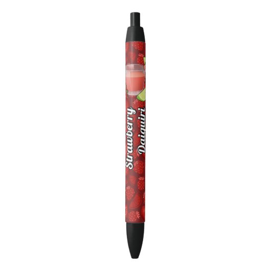 Stylo Noir Daiquiri aux fraises (devant Vertical)