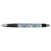 Stylo noir Daisy blanche (Devant)