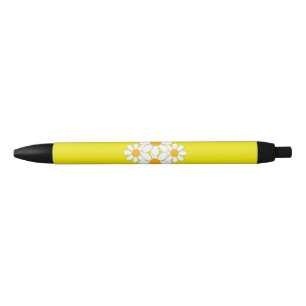Stylo Noir Daisy Lumineuse et Audacieuse