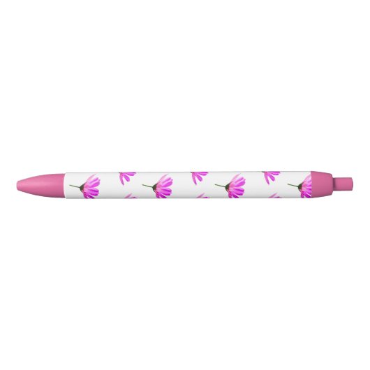 Stylo Noir Daisy rose (Devant)