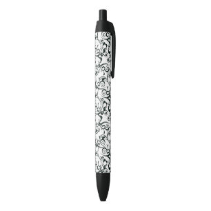 Stylo Noir Damassé