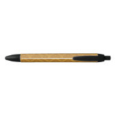 Stylo Noir Damassé d'or de luxe (Dos)
