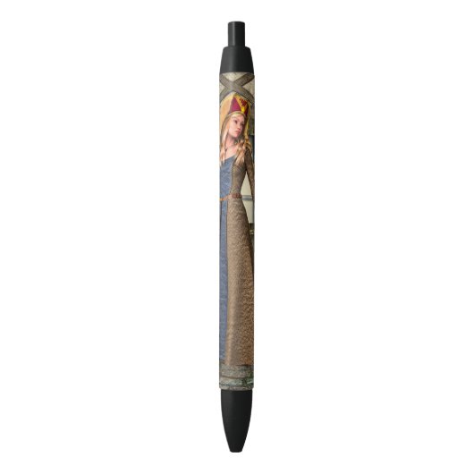 Stylo Noir Dame Médiévale (devant Vertical)