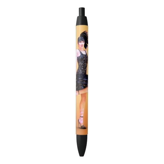 Stylo Noir Danse Flapper (devant Vertical)