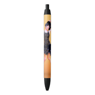 Stylo Noir Danse Flapper Vintage