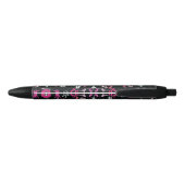 Stylo Noir Danseuse rose Motif Décor Maison (Dos)