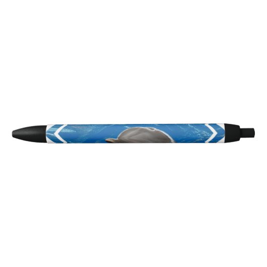 Stylo Noir Dauphin aimable (Devant)