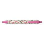 Stylo Noir De jolies roses roses (Dos)