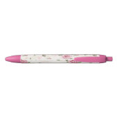 Stylo Noir De jolies roses roses (Dos)