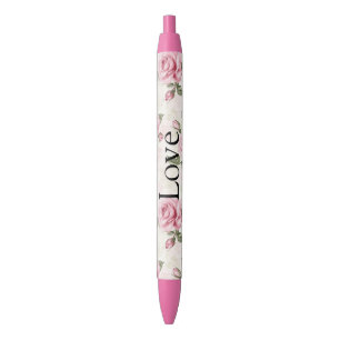Stylo Noir De jolies roses roses