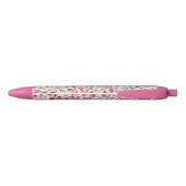 Stylo Noir De jolies roses roses (Dos)