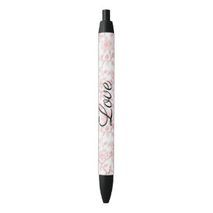 Stylo Noir De jolies roses roses amour floral