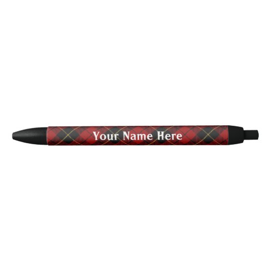 Stylo Noir De l'Ecosse tartan de Wallace de clan pour (Devant)