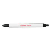 Stylo Noir De motivation sans pratique il n'y a aucune gloire (Devant)