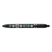 Stylo Noir Décor de Noël de la police (Dos)