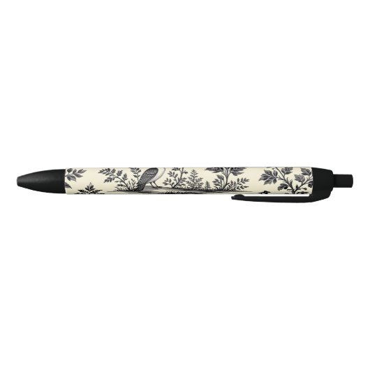 Stylo Noir Decorative French toile pattern (Bas)