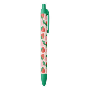 Stylo Noir Délices Sucrés de Fruits Rose Tendre