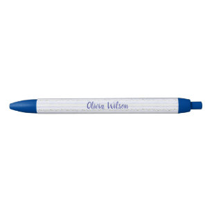 Stylo Noir Delphinium Aquarelle Élégante Bandes Abstraites