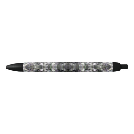 Stylo Noir Dentelle argentée (Devant)