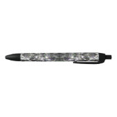 Stylo Noir Dentelle argentée (Bas)