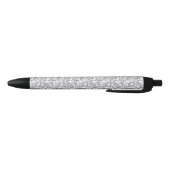 Stylo Noir Dentelle blanche 1 (Bas)