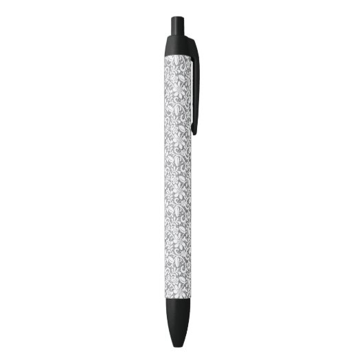 Stylo Noir Dentelle blanche 1 (Bas (Vertical))