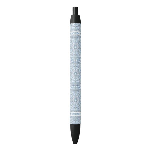 Stylo Noir Dentelle en céramique bleu clair (devant Vertical)