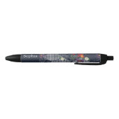 Stylo Noir Dentelles, paisley et pied-de-poule, conception de (Bas)