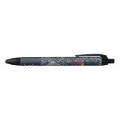 Stylo Noir Dentelles, paisley et pied-de-poule, conception de (Haut)